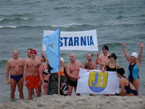 Jastarnia - Styczniowe kąpiele "morsów"